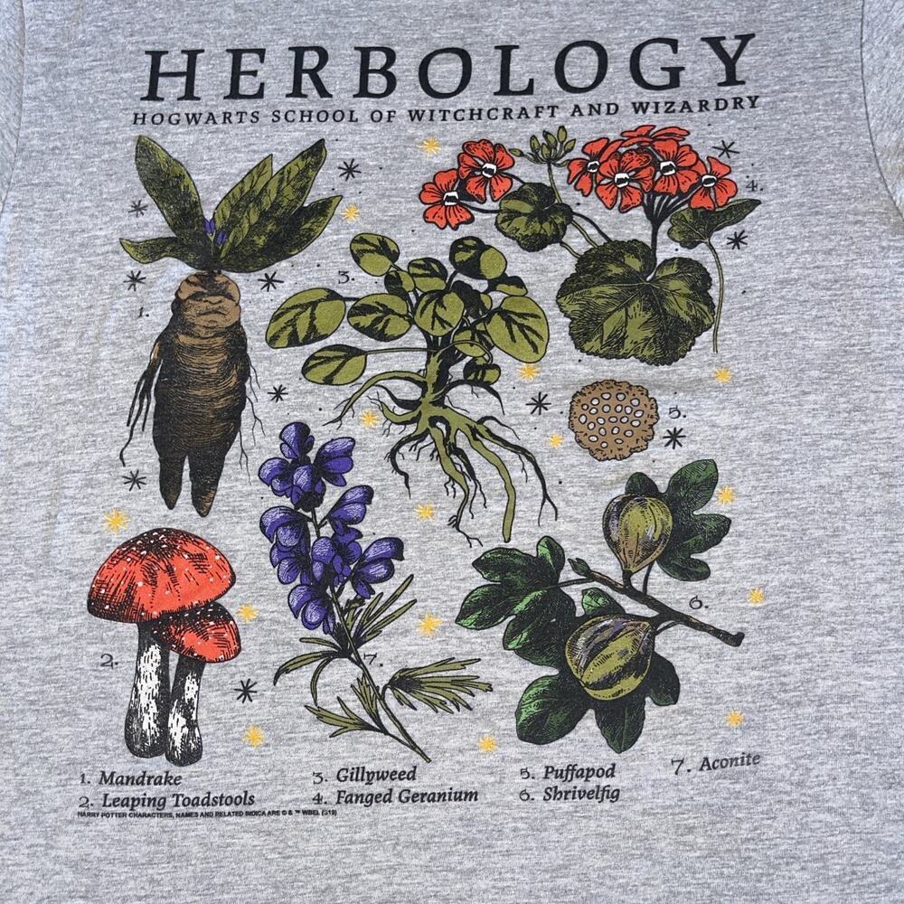 Herbology Plants Botanic Harry Potter Wizard T Shirt Unisex Size M 38/40 - Picture 2 of 8